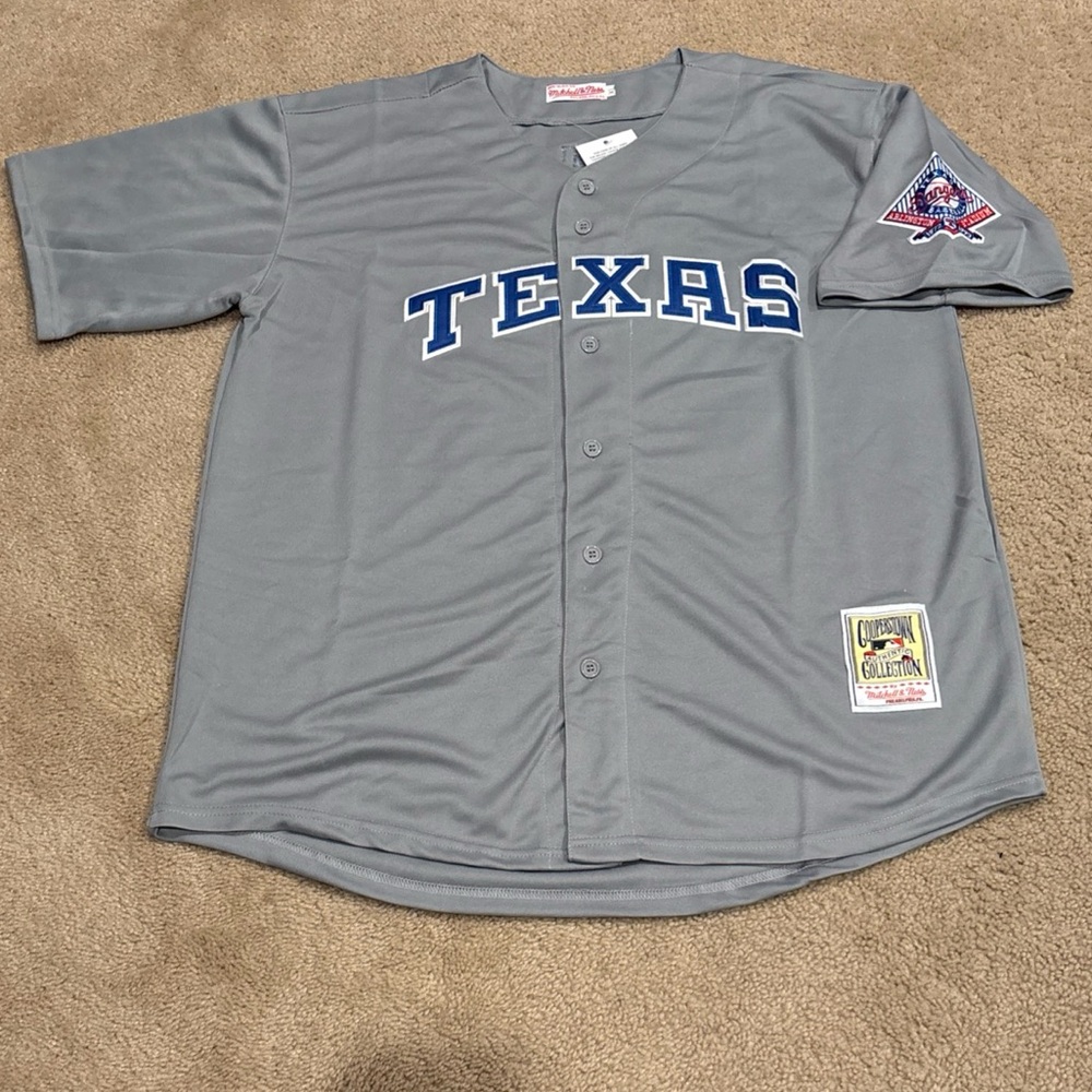 Nolan Ryan Texas Rangers Jersey Men’s XL NWT 1993 Road Gray Retro Throwback